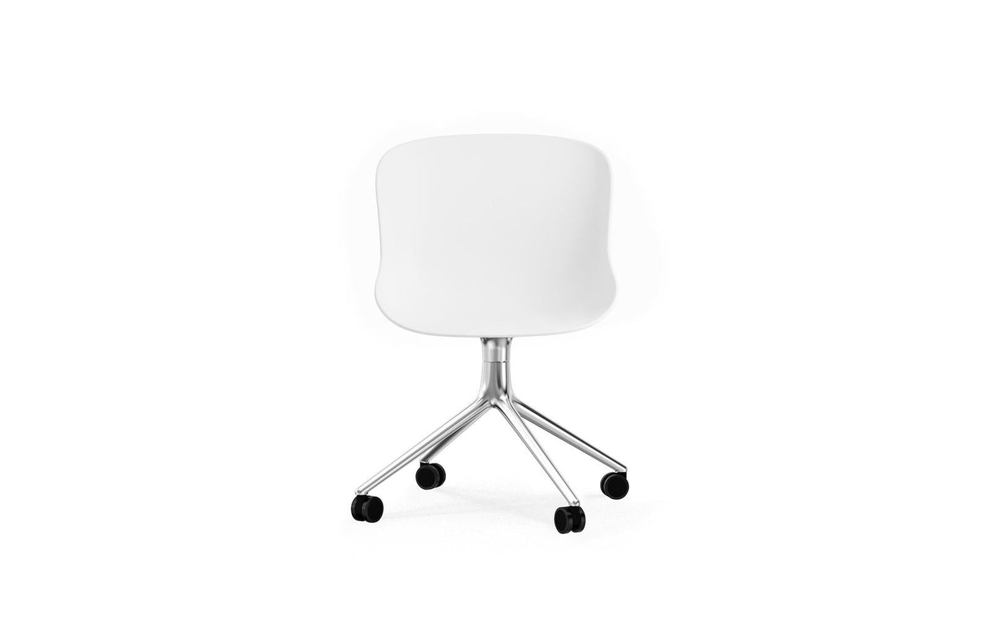 Hyg Chair Swivel 4W Alu, White