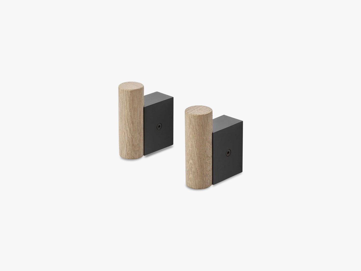 Attach Coat Hook, Oak/black