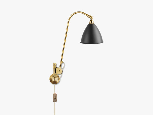 Bestlite BL6 Wall Lamp - Ø16 - All Brass, Charcoal Black