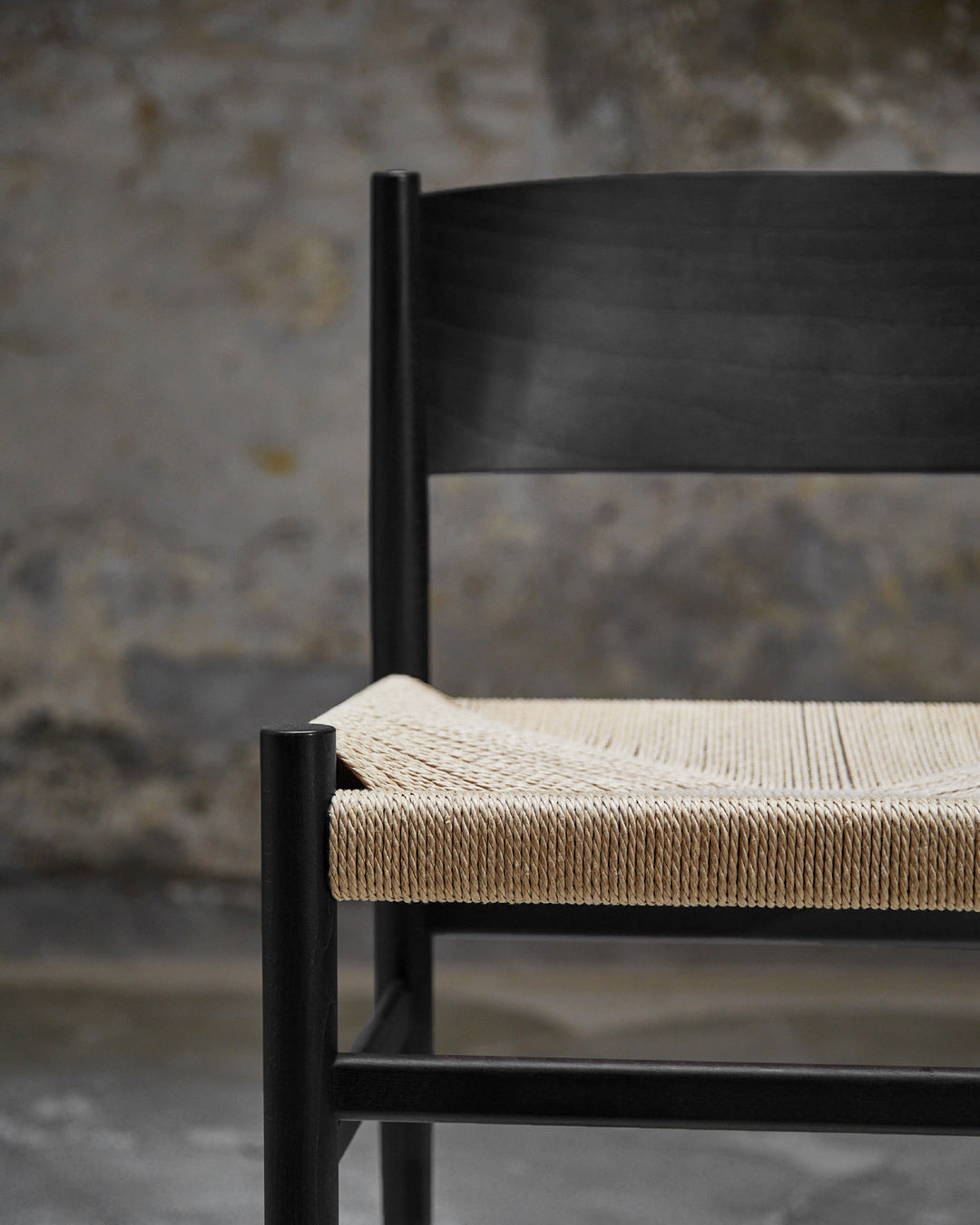 Nestor Chair w/o armrest, Sirka Grey Beech Natural Paper Cord