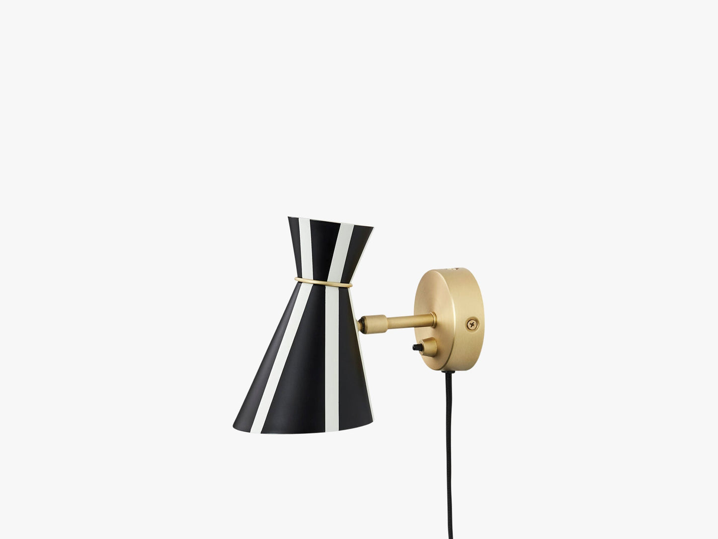 Bloom Stripe Wall Lamp, Black noir/Warm white