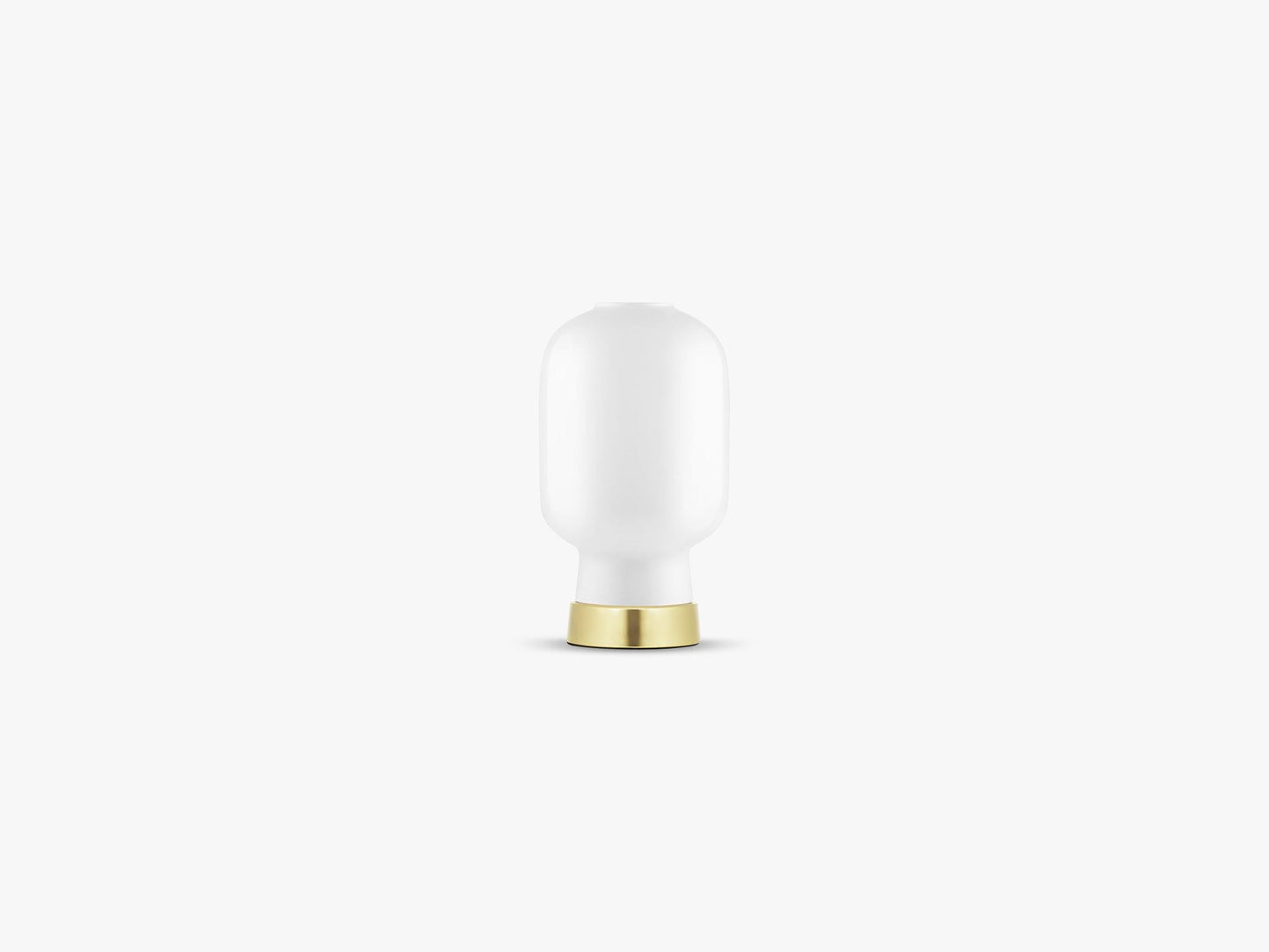 Amp Table Lamp Brass, White/Brass