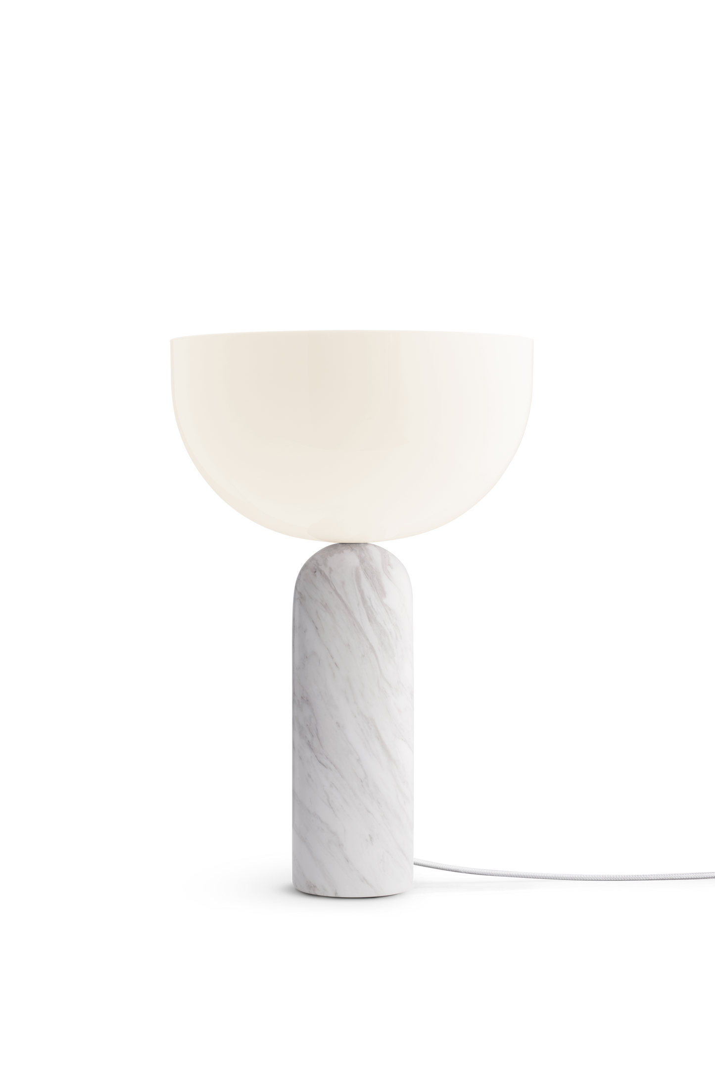 Kizu Table Lamp, White Marble, Large