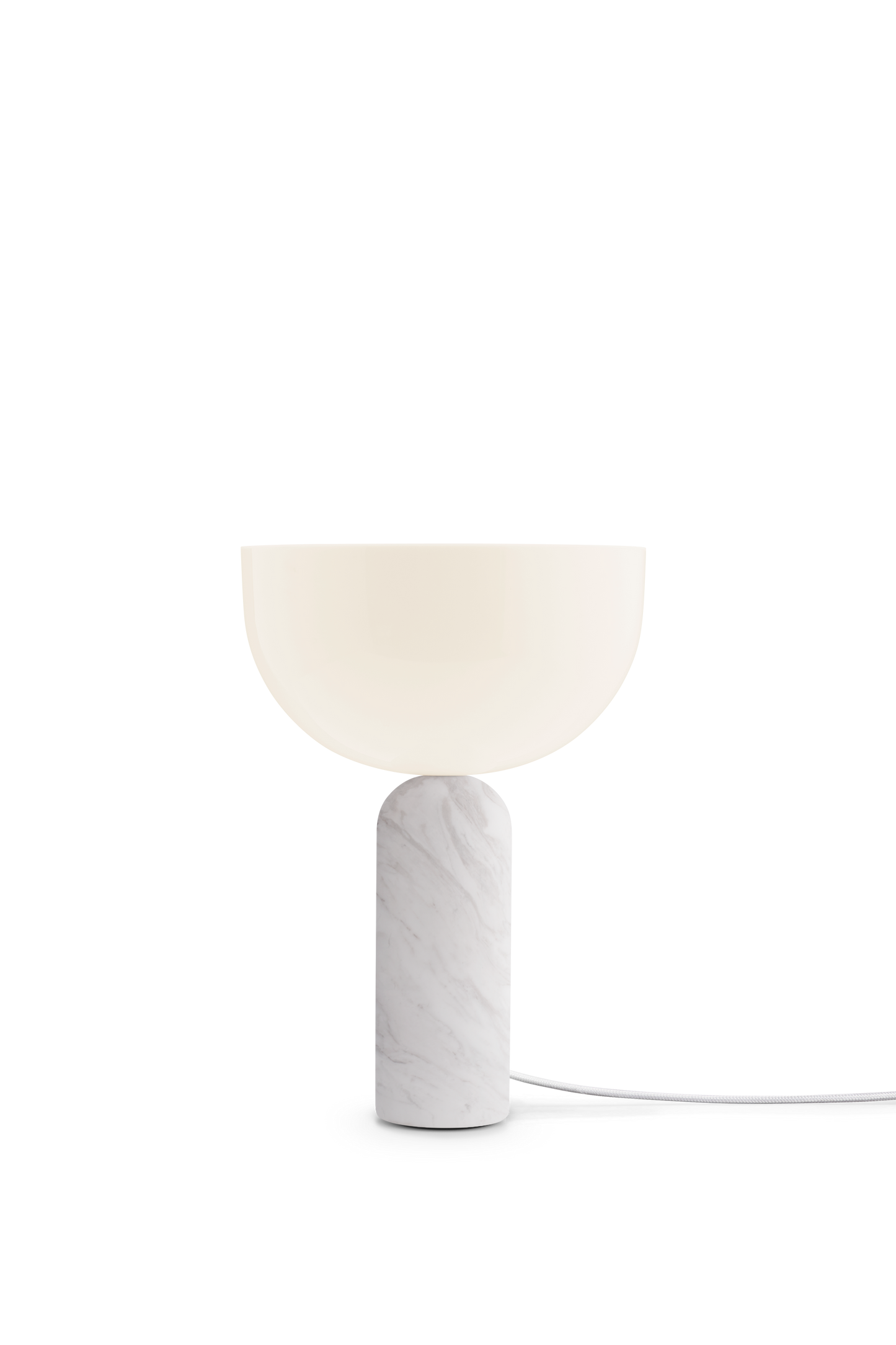 Kizu Table Lamp, White Marble, Small