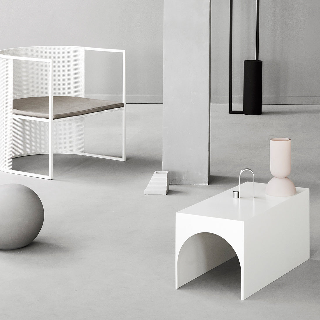 Arch Table - Small, Beige