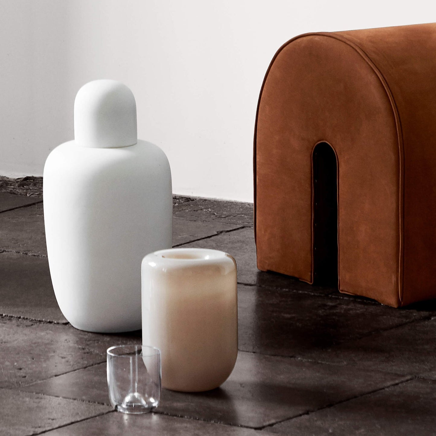 Opal Vase - Large, Beige Opal