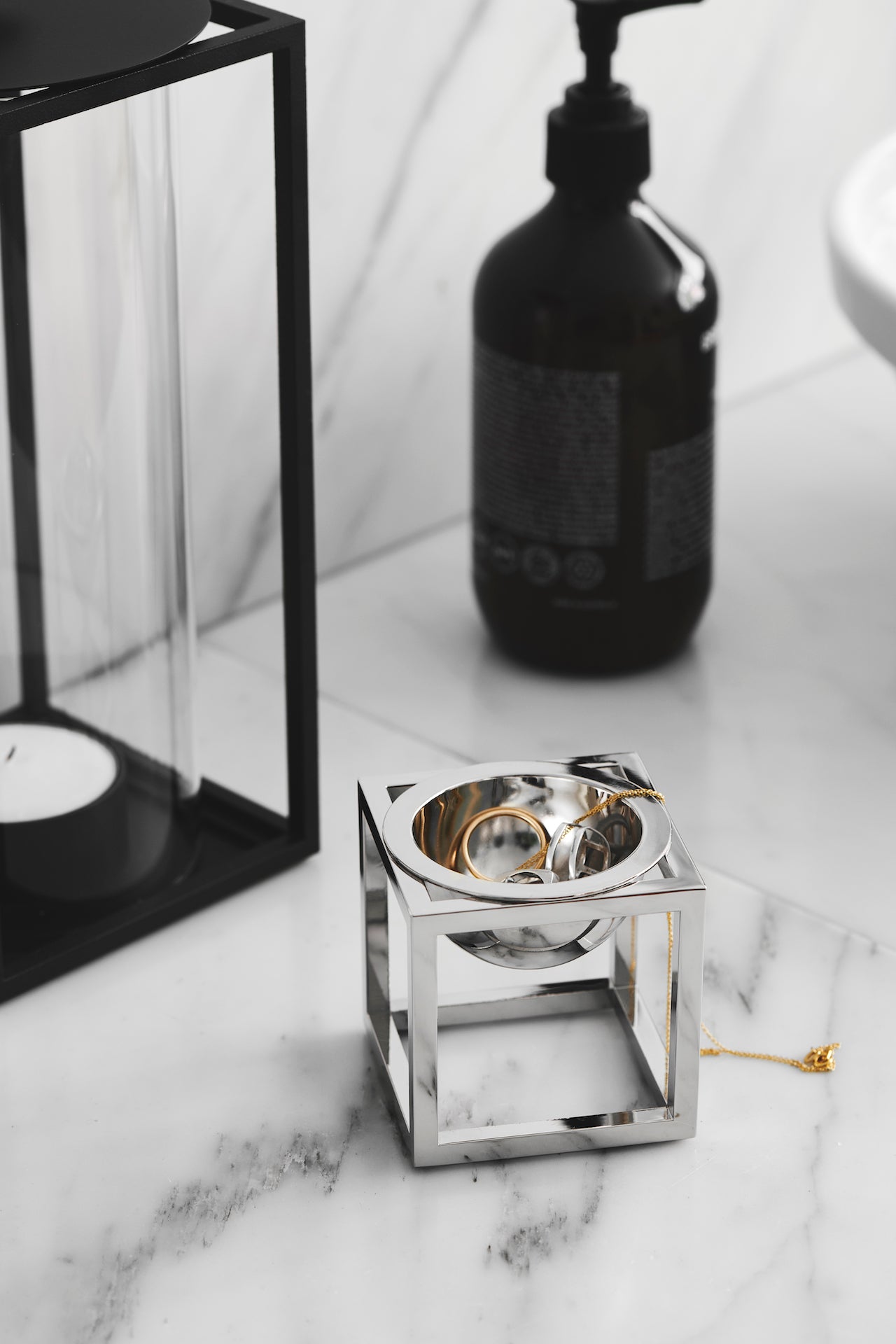 Kubus Bowl mini, brass