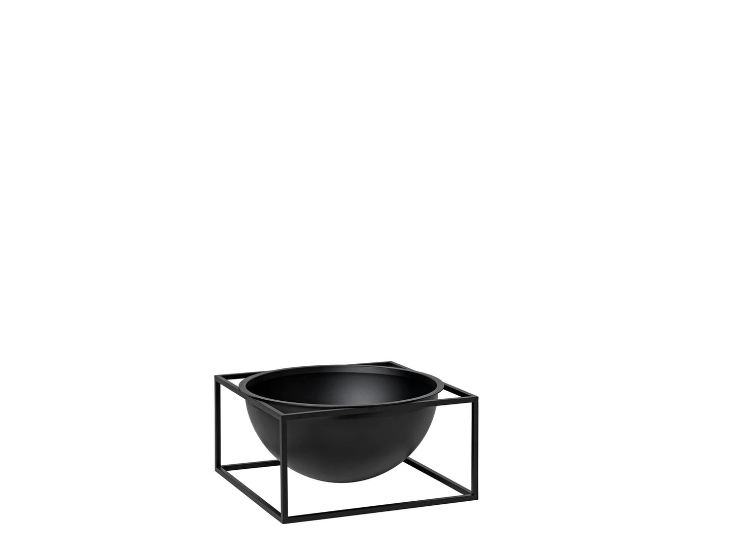 Kubus Bowl centerpiece large, black