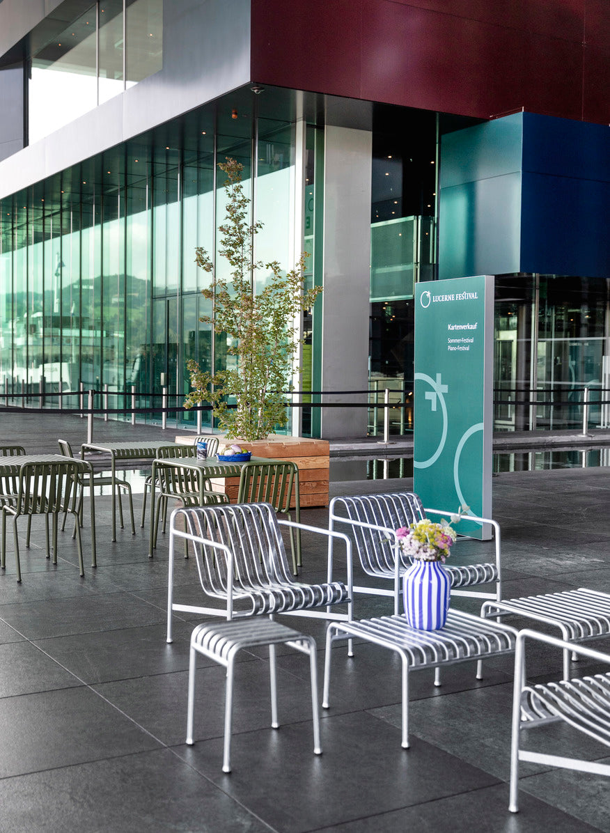 Palissade Table - Small, Hot Galvanised