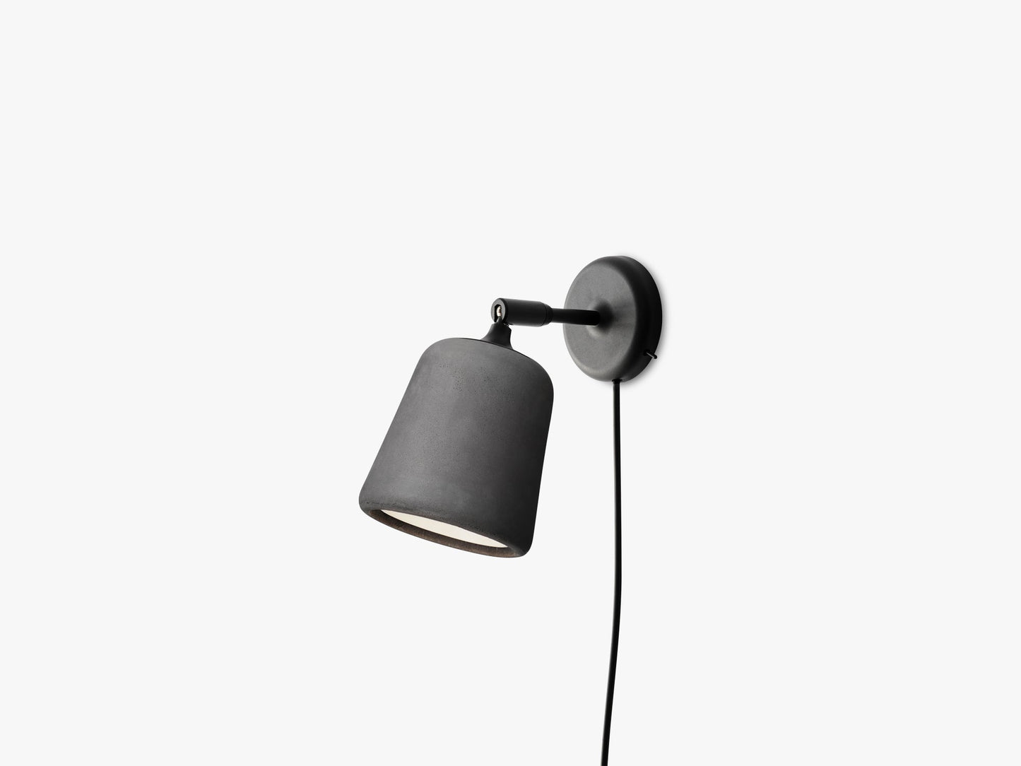 Material Wall Lamp, Dark Grey Concrete