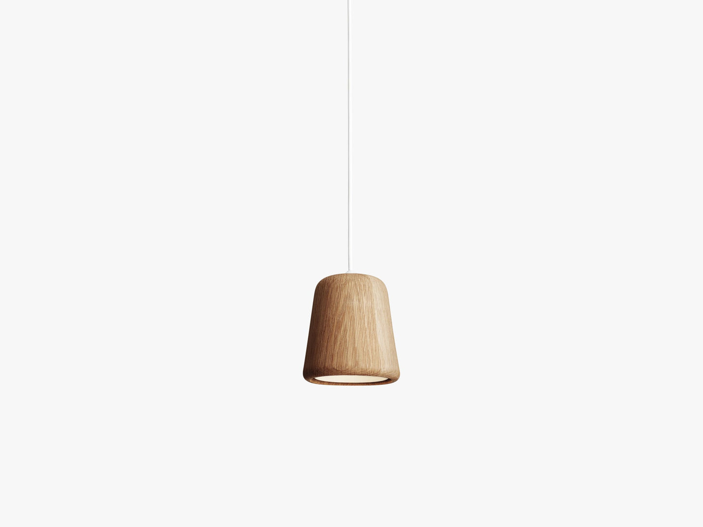 Material Pendant, Natural Oak (w white cord)