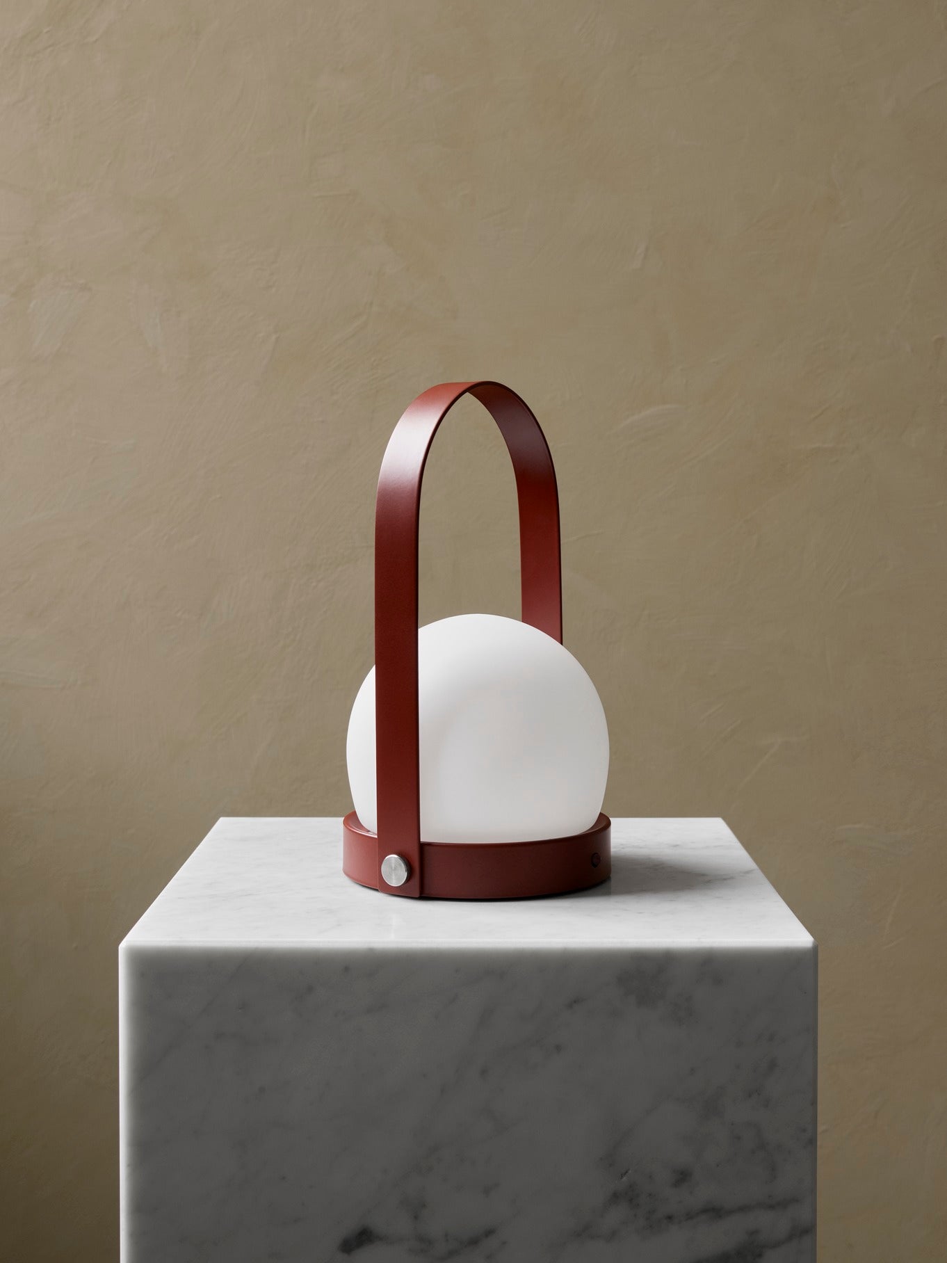 Carrie LED Lamp, Burned Red