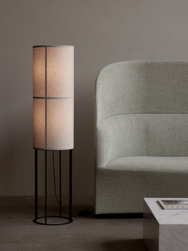 Hashira Floor Lamp Ø30 High, Steel Base/Raw