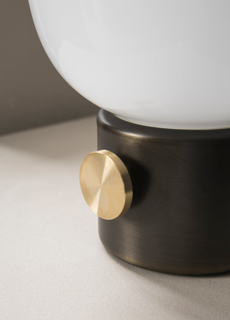 JWDA Table Lamp, Bronzed Brass