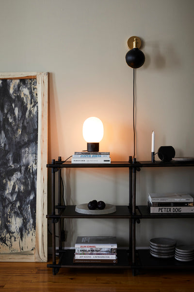 JWDA Table Lamp, Concrete Black