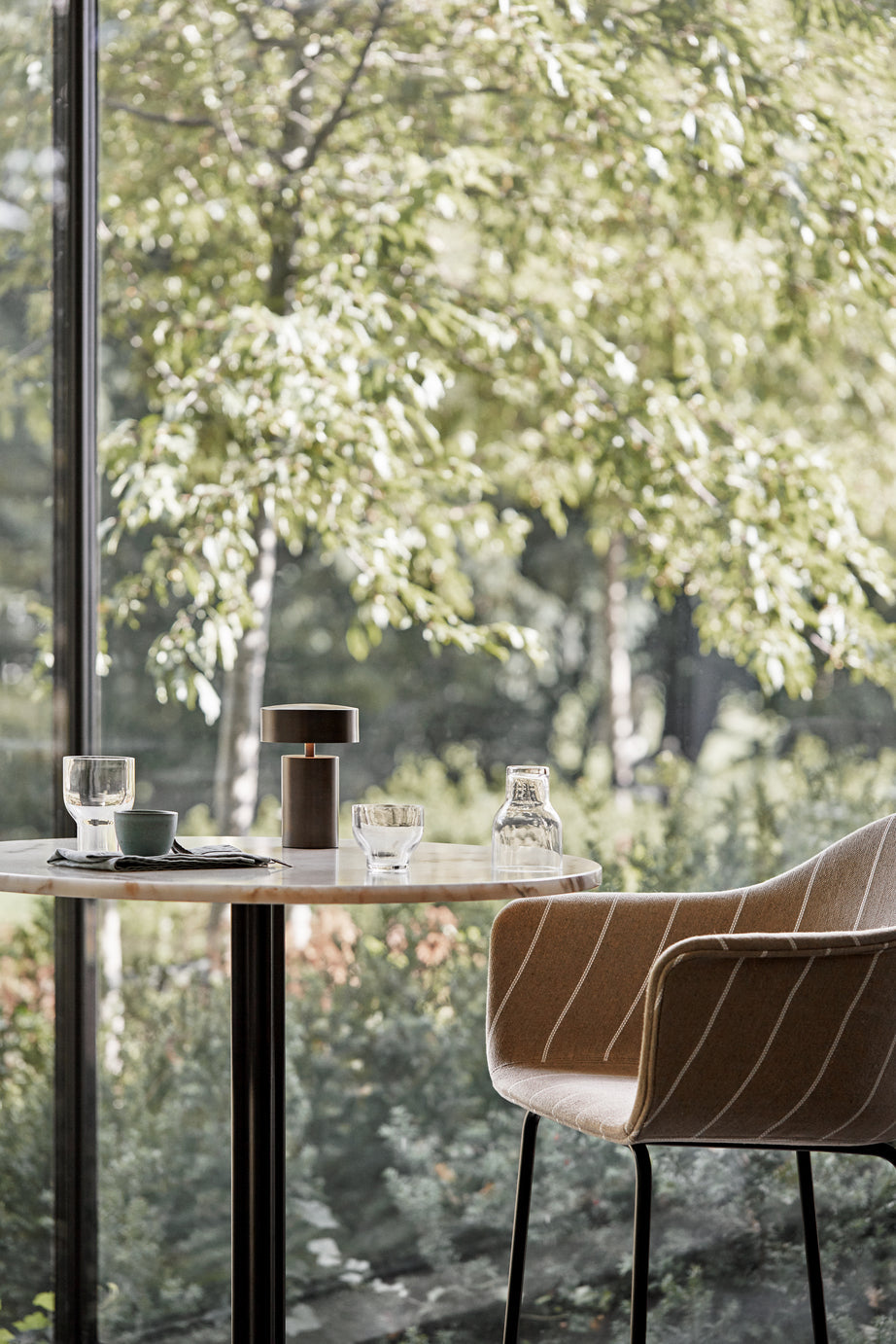 Column Table Lamp, Bronze