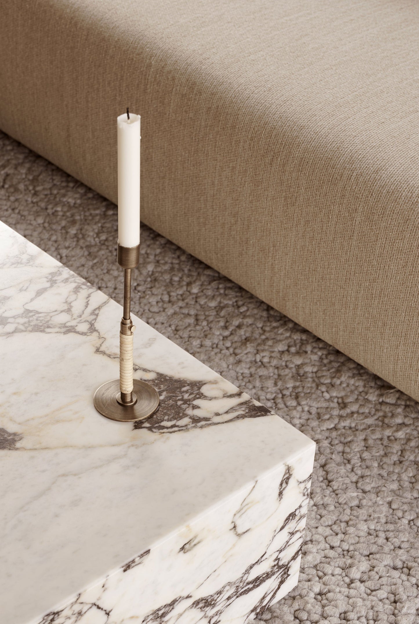 Plinth Low, Rose Marble