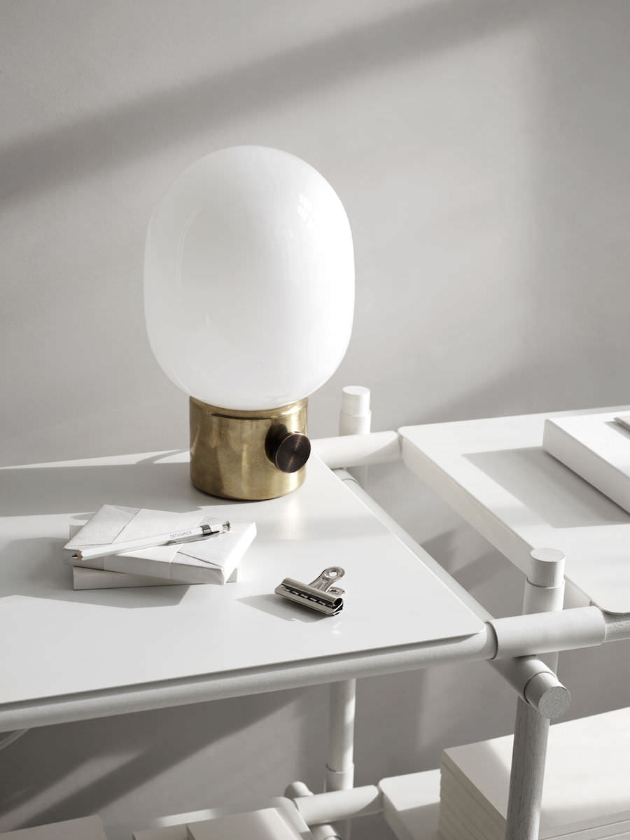 JWDA Table Lamp, Metallic Brass