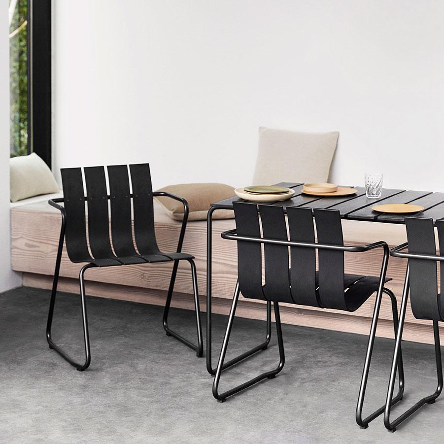 Ocean Havebord B140 cm, Sort