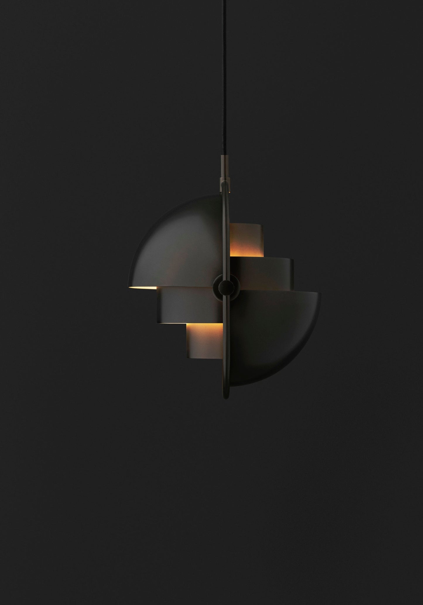 Multi-Lite Pendant Small, Black Brass base