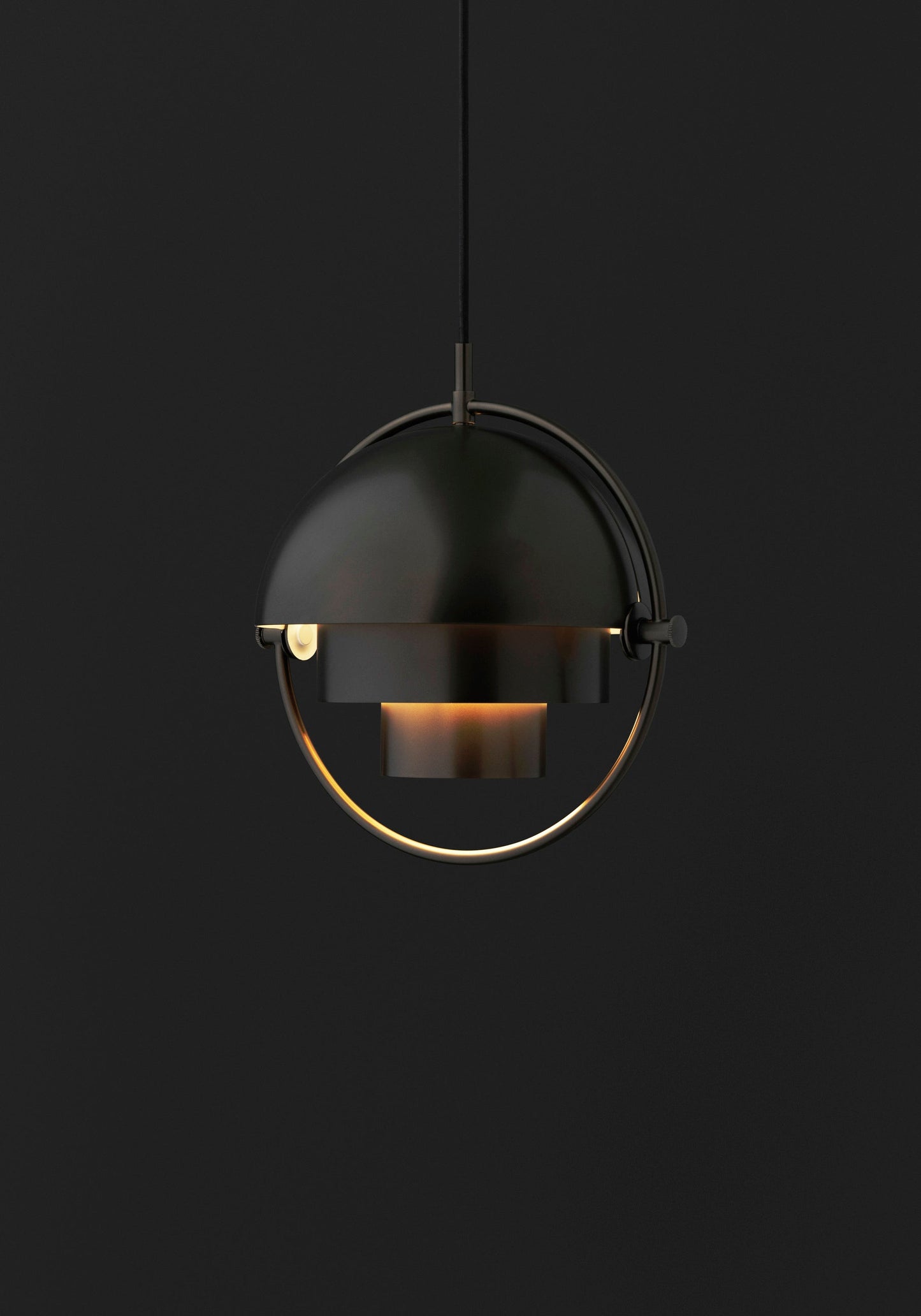 Multi-Lite Pendant Small, Black Brass base
