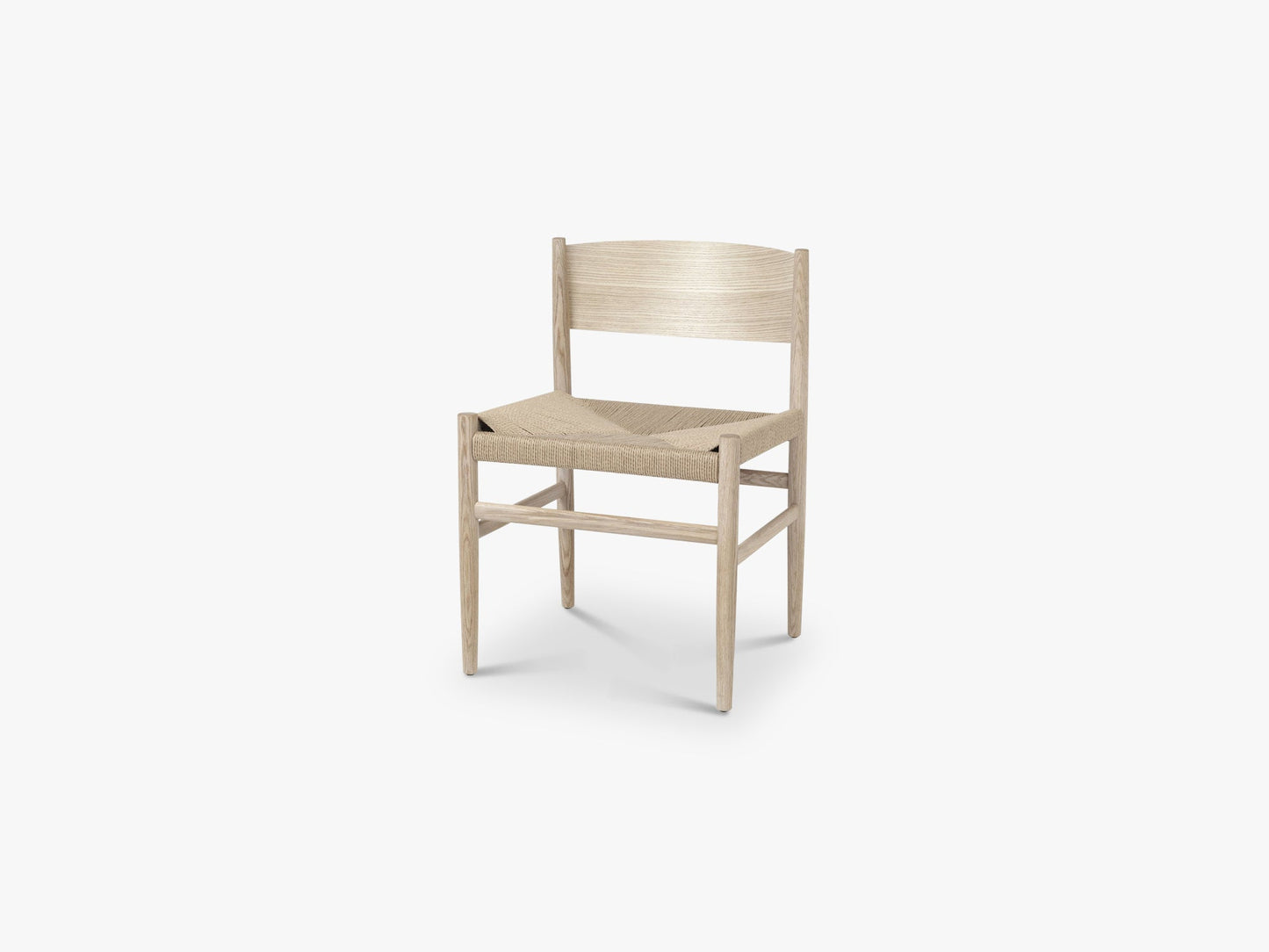 Nestor w/o armrest, Matt Lacquered Oak Natural Pape