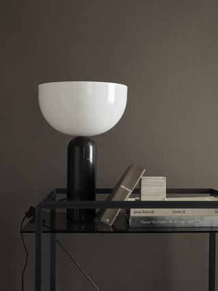 Kizu Table Lamp, Black Marble, Large