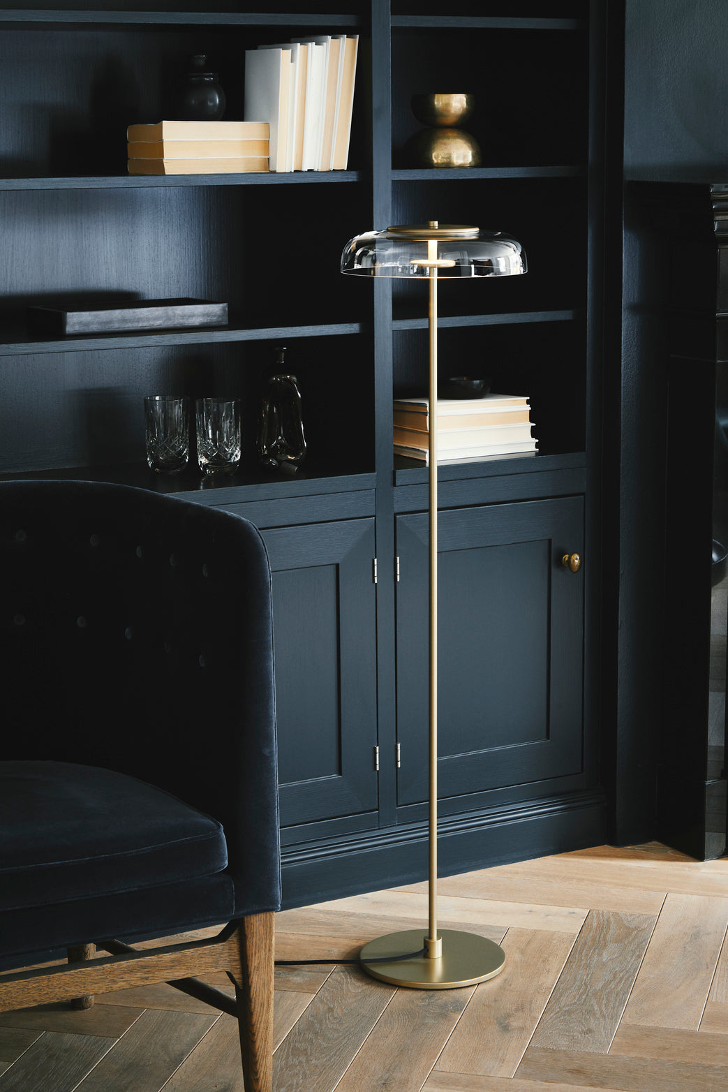 Blossi Floor, Ø29, Nordic gold/clear
