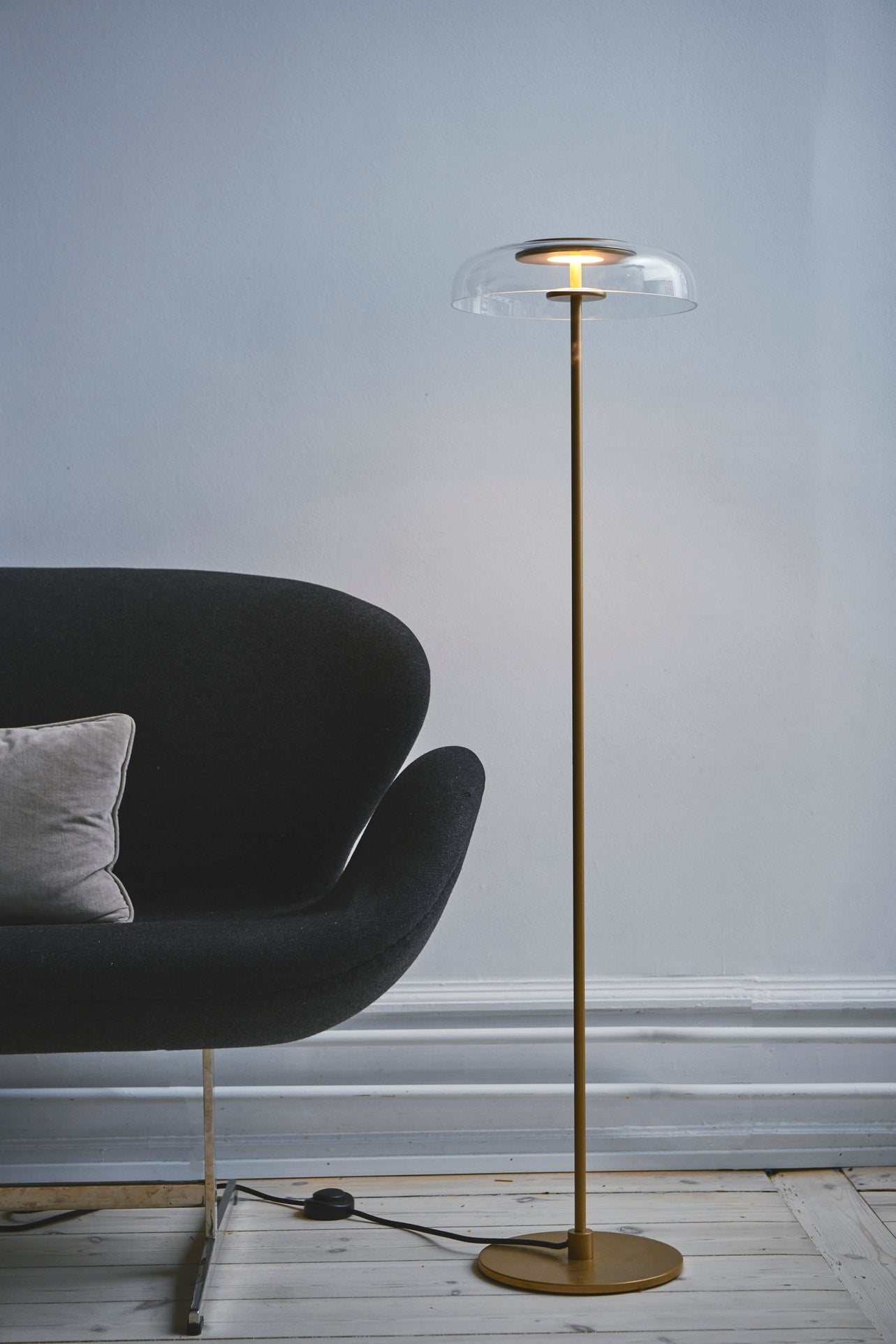 Blossi Floor, Ø29, Nordic gold/clear