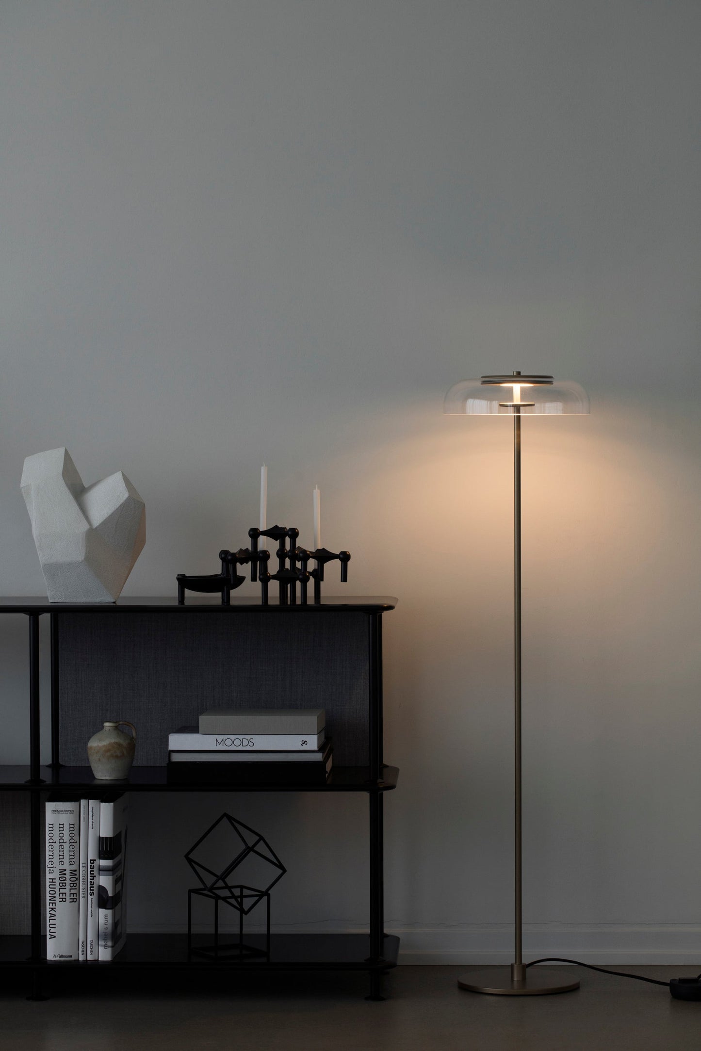 Blossi Floor, Ø29, Nordic gold/clear