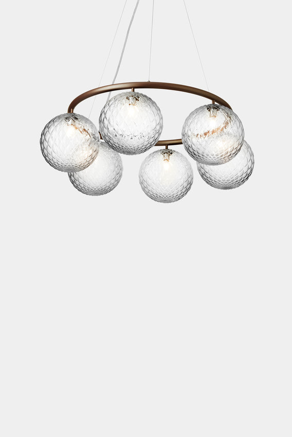 Miira 6 Circular, Dark bronze/optic clear