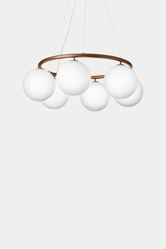 Miira 6 Circular, Dark bronze/opal white