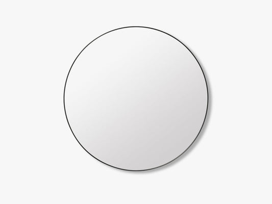 GUBI Mirror - Round - Ø110 cm, Black Brass