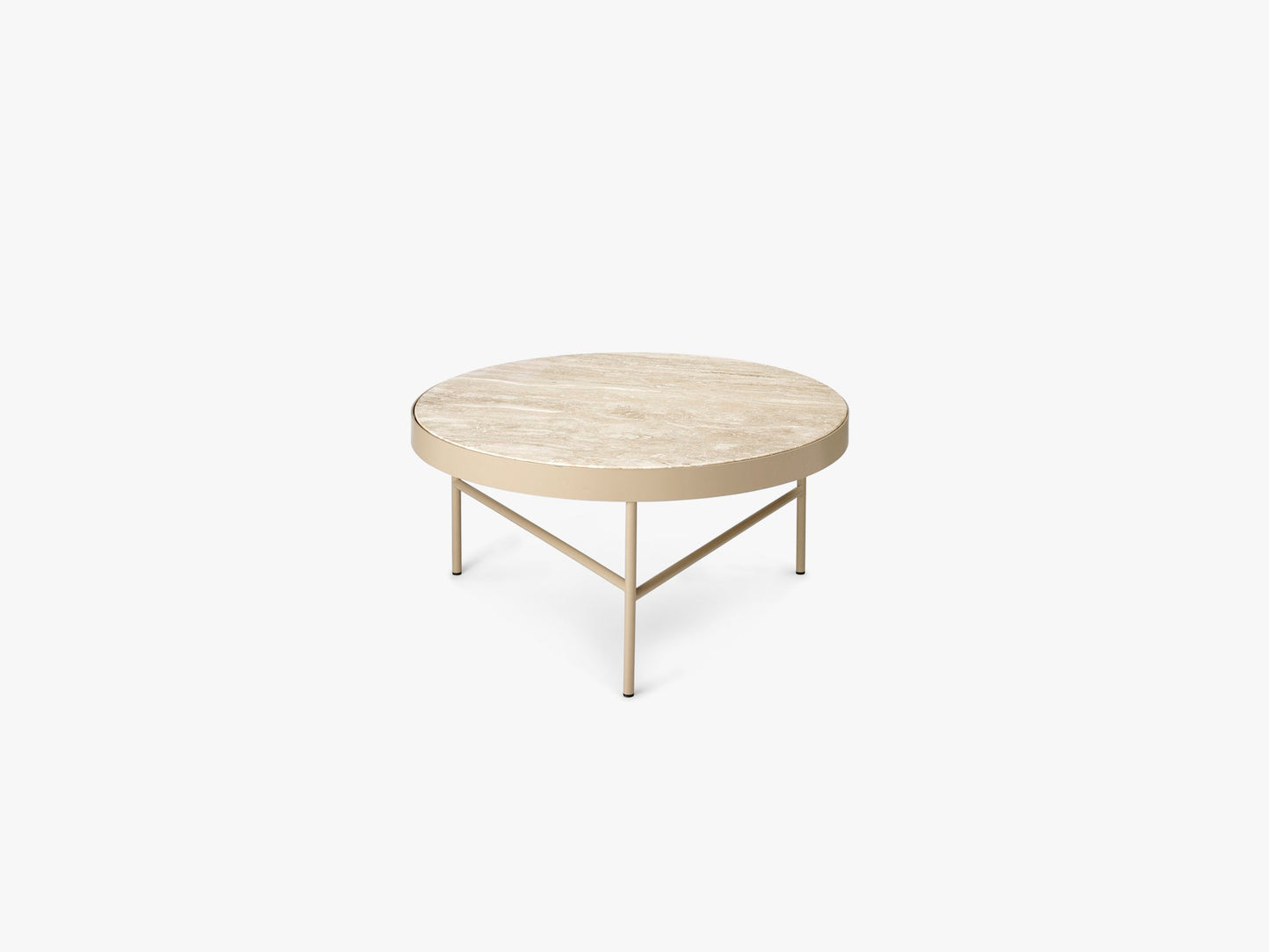 Travertine Table, Large, Cashmere