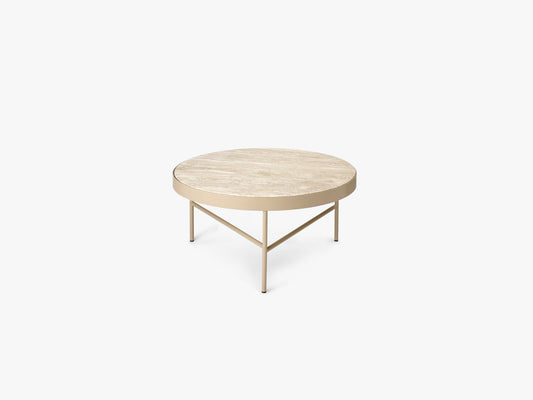 Travertine Table, Large, Cashmere