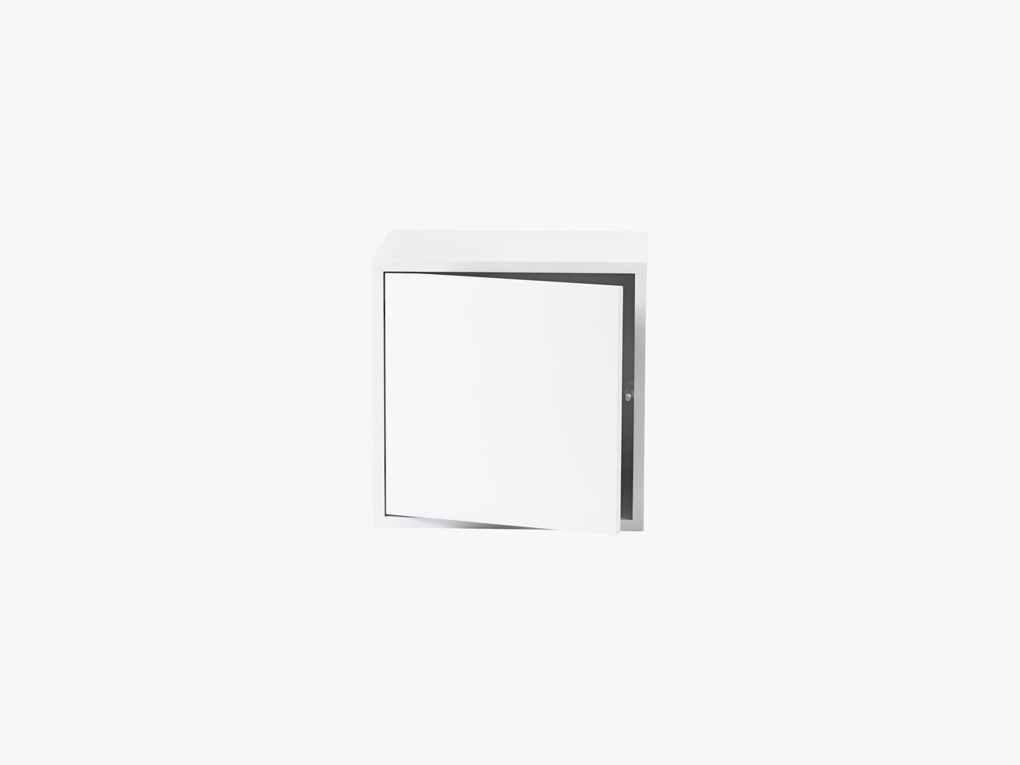 Stacked Storage System - Medium w door, White