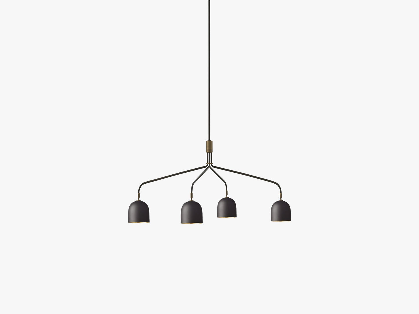 Howard Chandelier 4 Arm, Long - Gunmetal