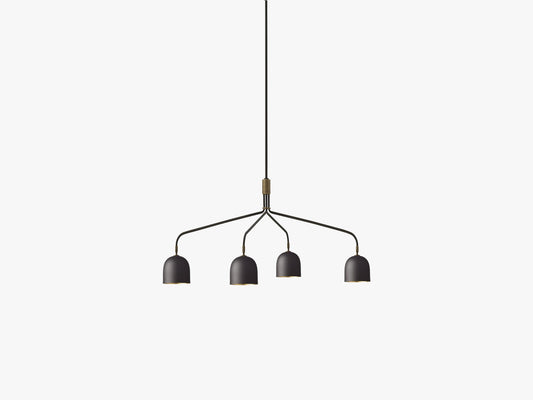 Howard Chandelier 4 Arm, Long - Gunmetal