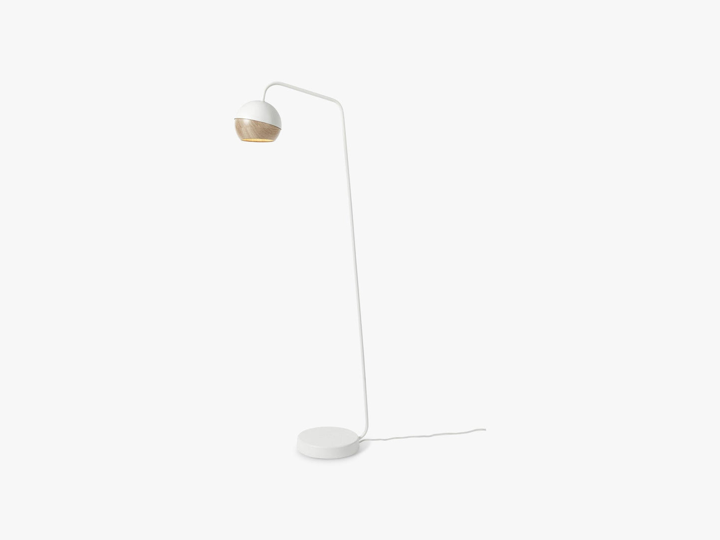 Ray Floor Lamp, White incl bulb
