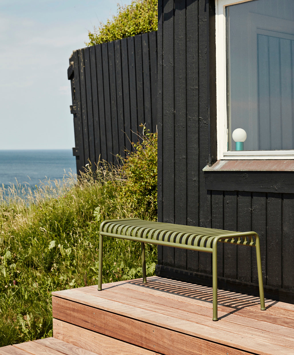 Palissade Bench, Olive