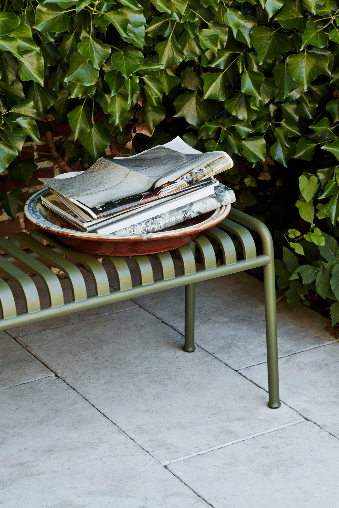 Palissade Bench, Olive
