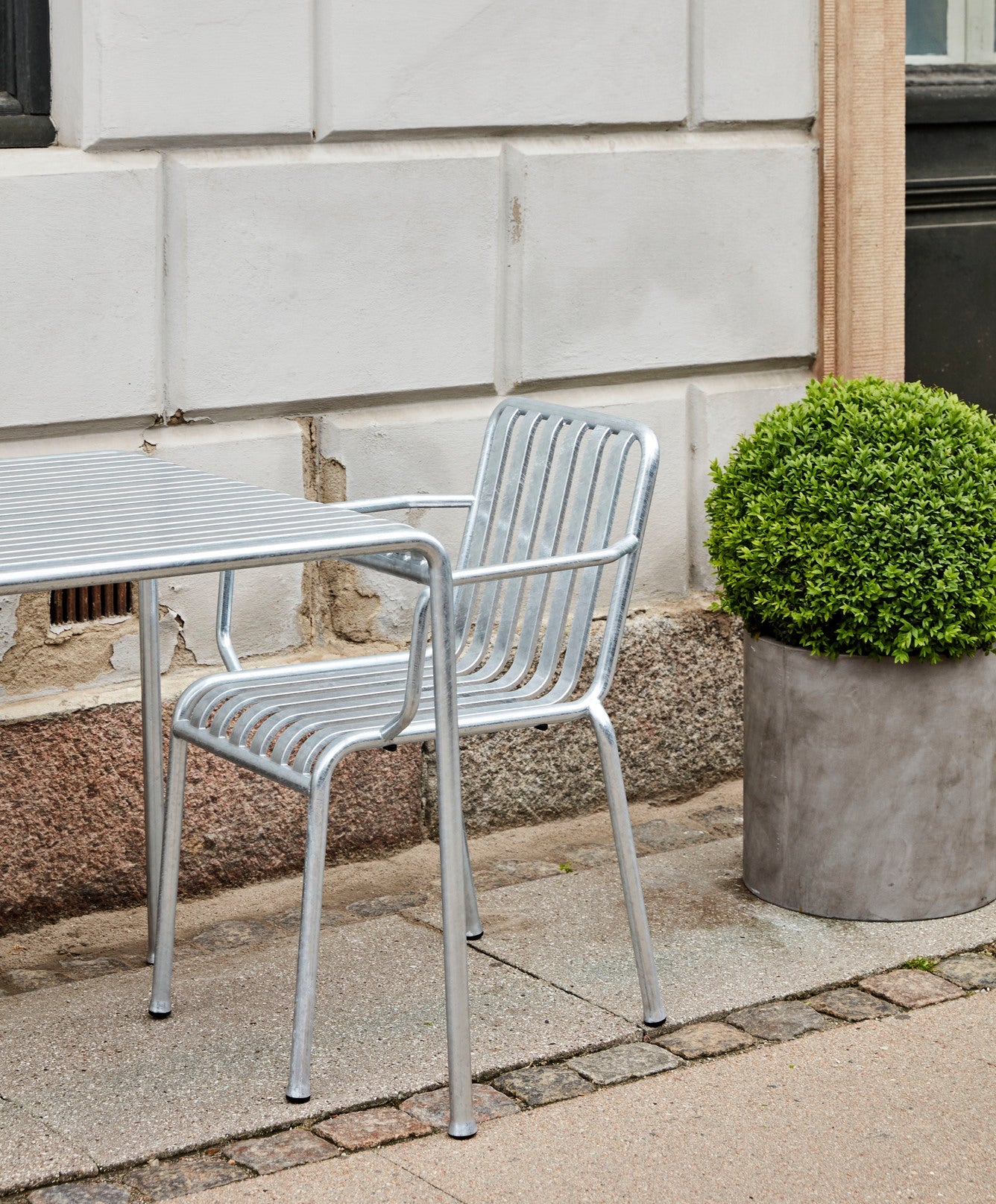 Palissade Armchair, Hot Galvanised