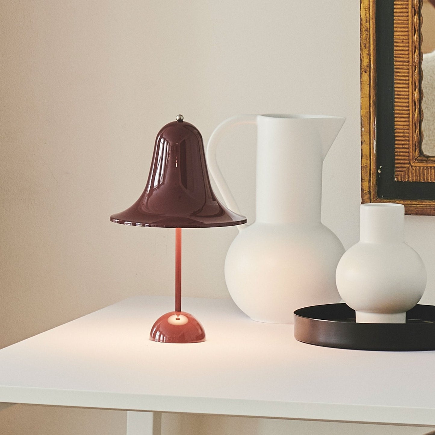 Pantop Portable Table Lamp, Bordeauz