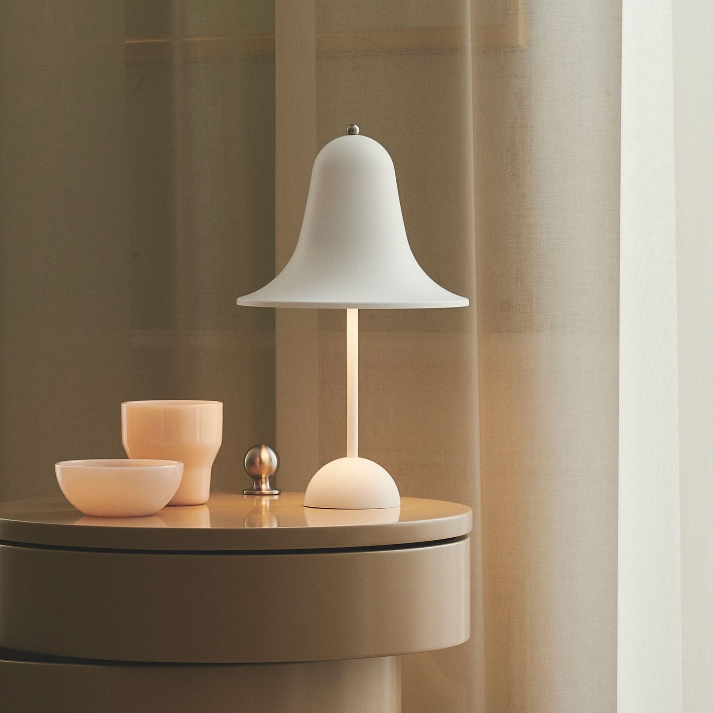 Pantop Portable Table Lamp, Matt White