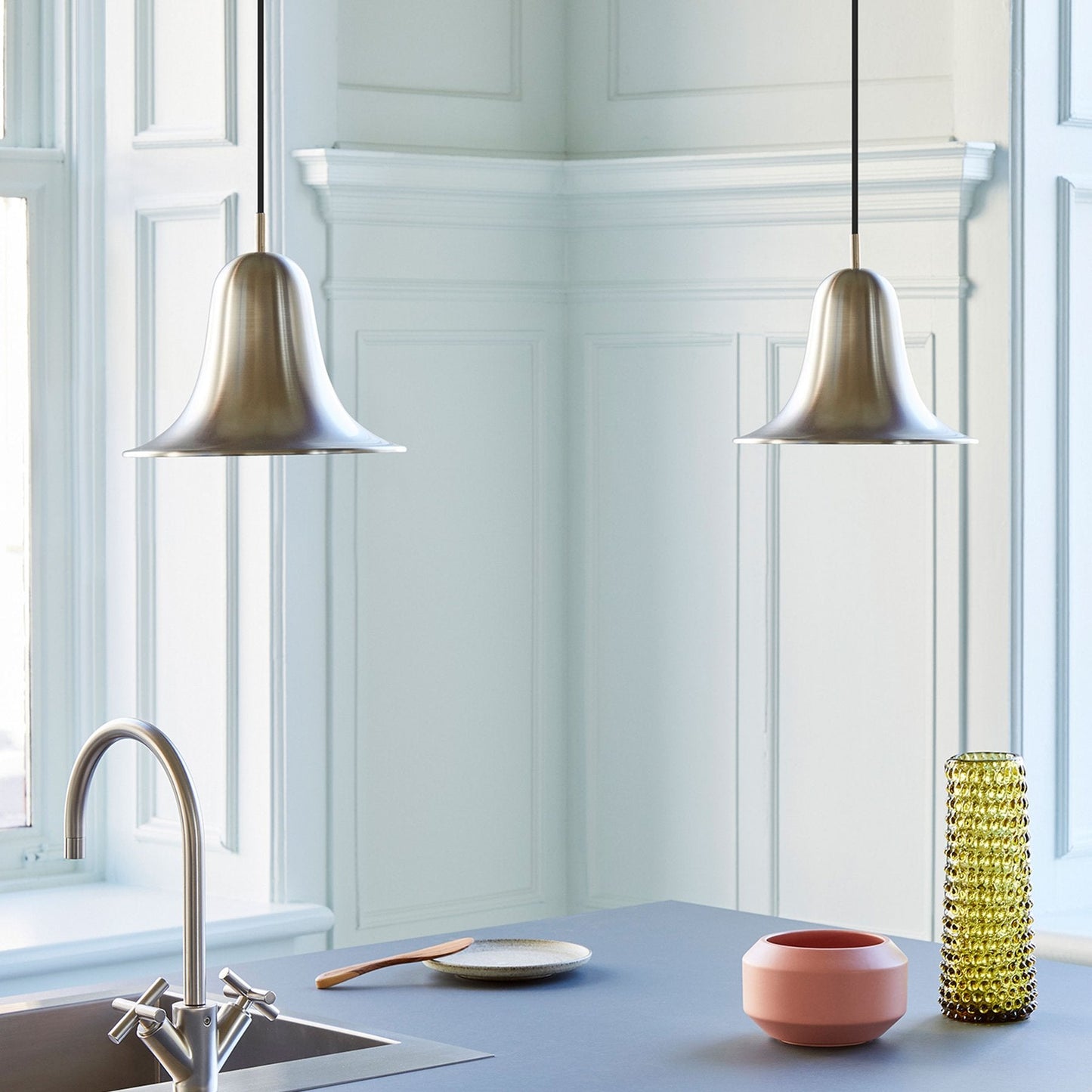 Pantop Pendant Ø23, Matt Metallic