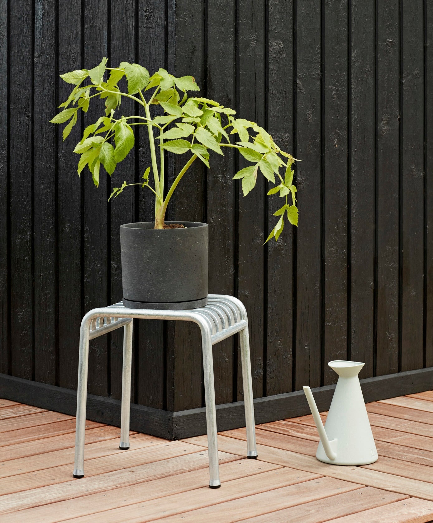 Palissade Stool, Sky Grey