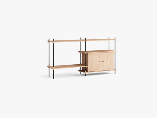 Shelving System – S852C, Oak/Black