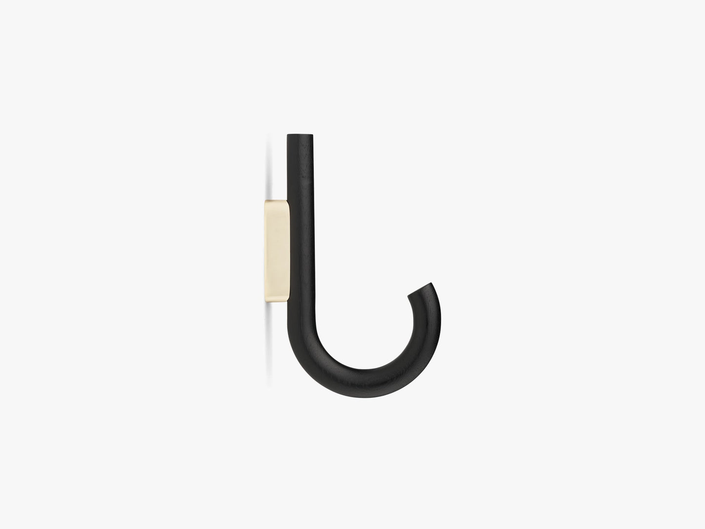 Hook knage, Sort, Eg/messing