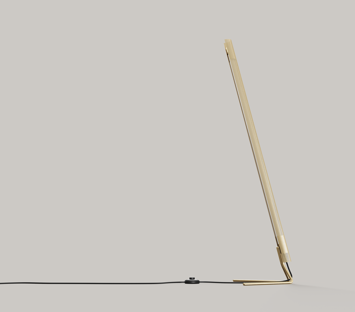 Radent Floor Lamp, Brass