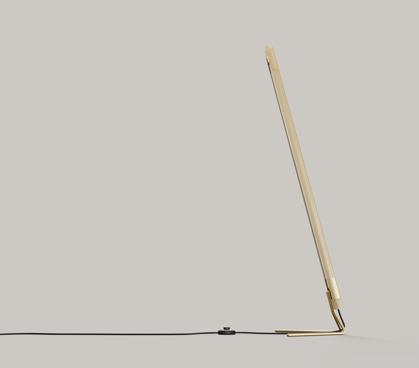 Radent Floor Lamp, Brass